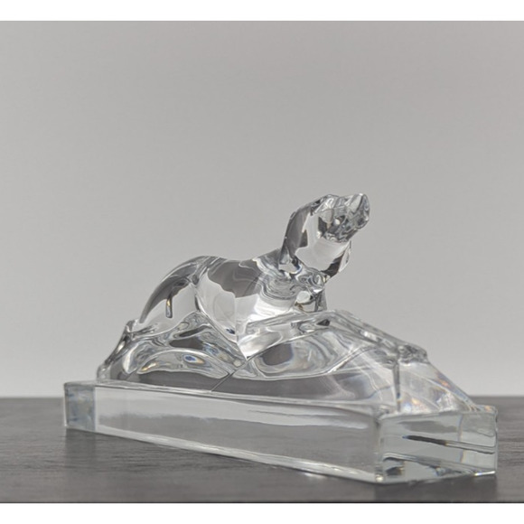 Baccarat Crystal Greyhound Dog Figurine Paperweight France 7-1/4" - Picture 7 of 11